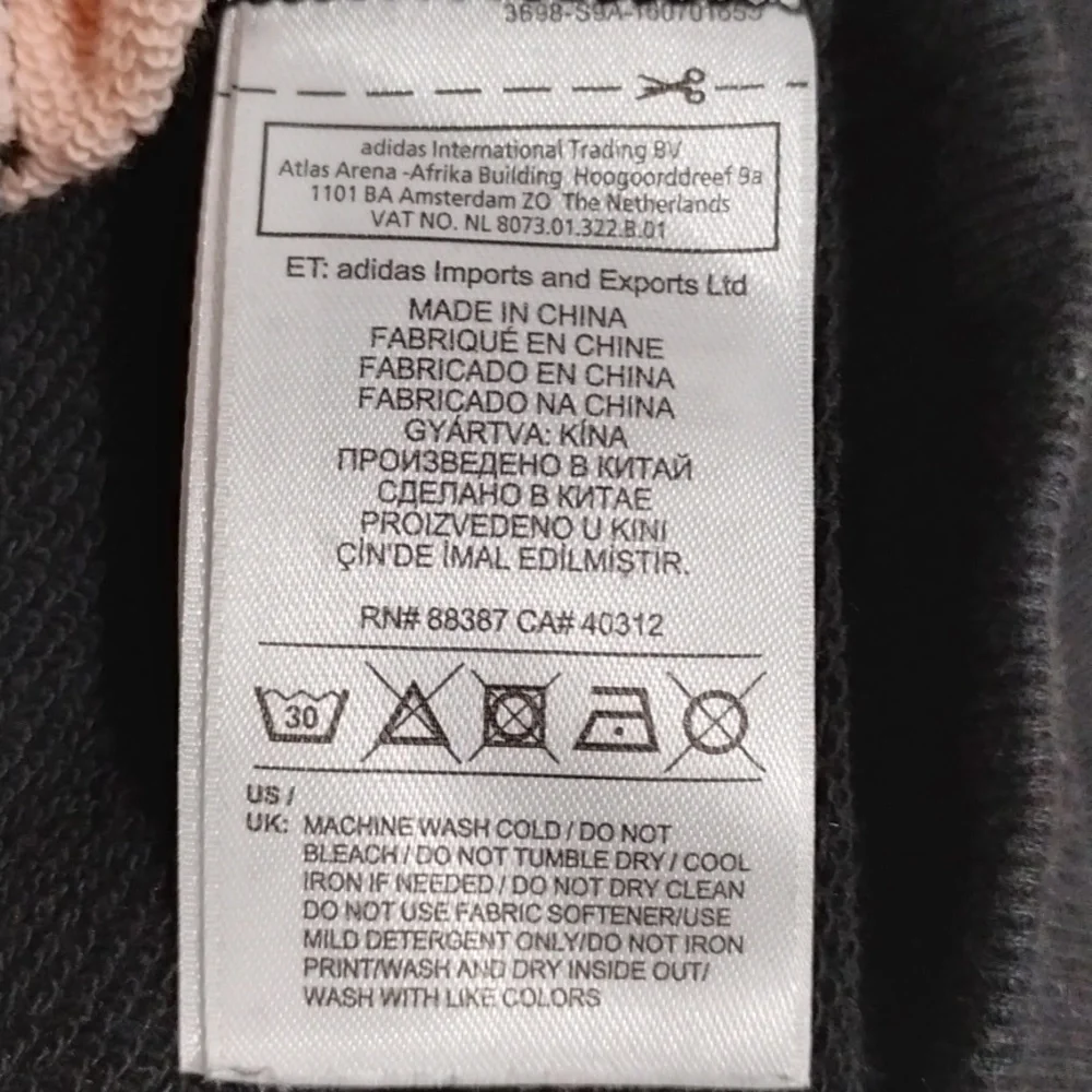 Adidas Trefoil Hoodie Sz.S Missing Hoodie String Otherwise Good Unisex - Picture 9 of 12